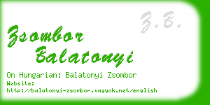 zsombor balatonyi business card